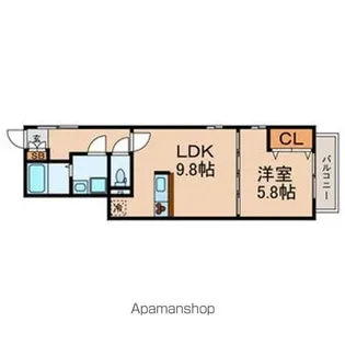 AMOUR UMEJIMA(アムール ウメジマ)【1階】の間取り
