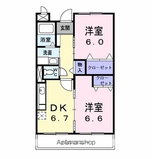 グランドハイツ深川【3階】の間取り