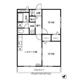 カナディアンコート南吉成 A【2階】の間取り