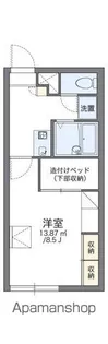 レオパレスさくら【207号室】の間取り