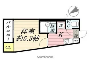 パールハウス横浜鶴見【2階】の間取り