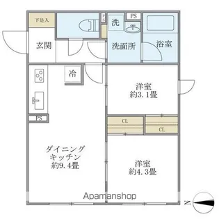 D’S VARIE練馬レジデンス【4階】の間取り