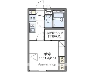 レオパレスプランタン【102号室】の間取り