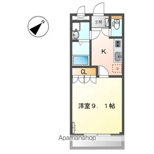 ファイングレース【1階】の間取り