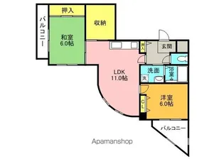 メゾン向陽【2階】の間取り
