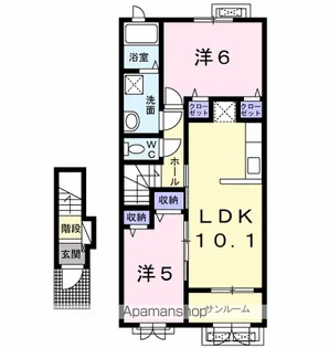 COSTA MESA Ⅰ【2階】の間取り