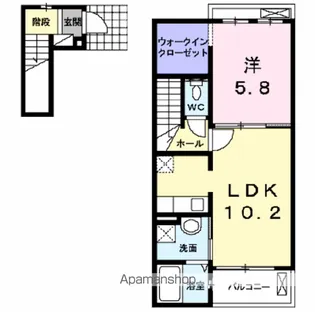 グット プレイスⅡ【2階】の間取り