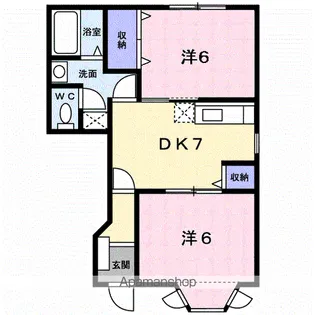サンセール保崎【1階】の間取り