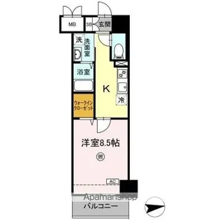 レガーロ仙台駅東【8階】の間取り