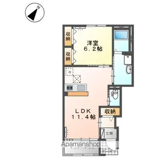 アーバンコート・ソフィア【1階】の間取り