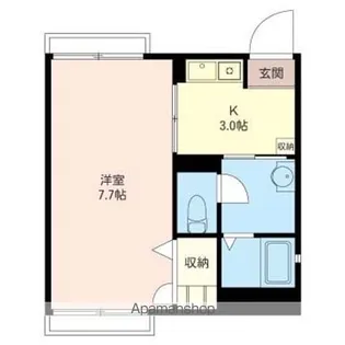 ゼルコバ【101号室】の間取り