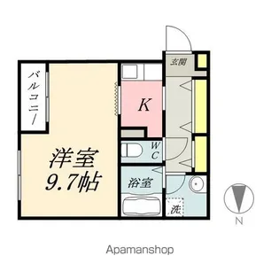 エディフィシオ横内【9階】の間取り