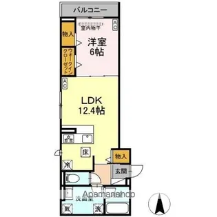 AVGI新瑞橋【102号室】の間取り