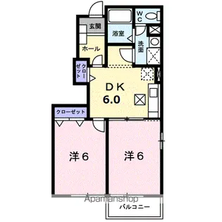 グローリー【1階】の間取り