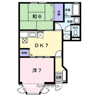 エム・ボヌールA【1階】の間取り