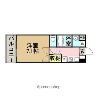 サヴォイ ザ・パームストリート【1202号室】の間取り