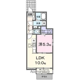 グランドムールⅠ【1階】の間取り