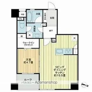 ライオンズ赤坂セントマークス【9階】の間取り