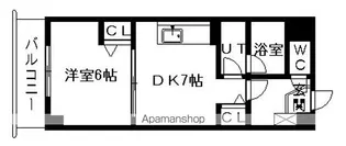 コートロティ宮ヶ丘【207号室】の間取り