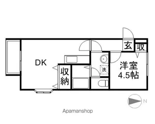 アドミラブールコート【1階】の間取り