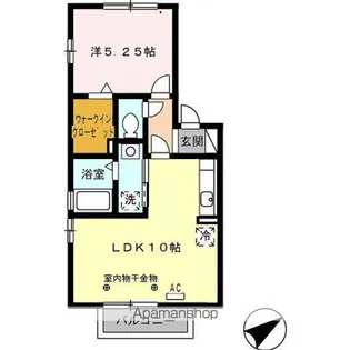 パーシモン【2階】の間取り