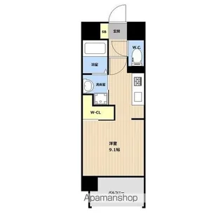 LIBTH西公園【701号室】の間取り