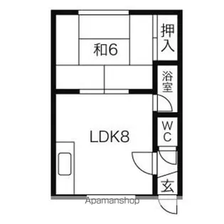 コーポふたば【1号室】の間取り