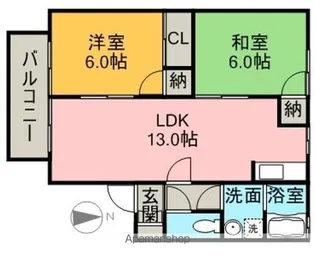 シーサイドセジュール【1階】の間取り