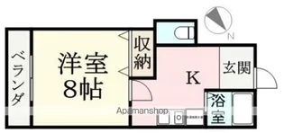 希林館【206号室】の間取り