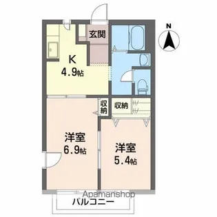 サン・カシオペアC【2階】の間取り