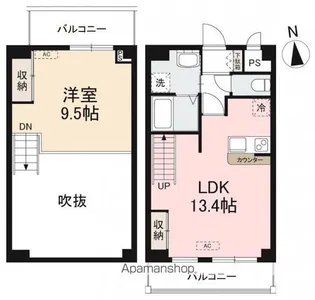 メルベーユ観光通【703号室】の間取り
