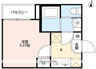 シャムロック北小岩【2階】の間取り