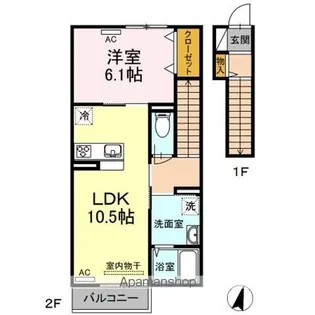 ソレイユ・K【2階】の間取り