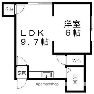 キラメック409【107号室】の間取り