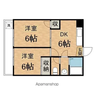 クレインマンション【105号室】の間取り