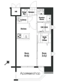 エンクレスト天神MODE【10階】の間取り