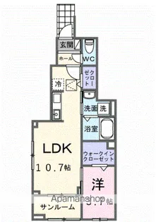 グラン イリーデ【1階】の間取り