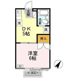 メイゾンベルサ A棟【2階】の間取り