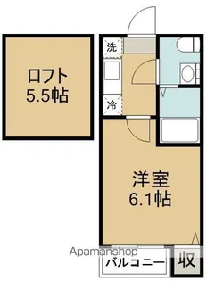 リシュール八乙女【1階】の間取り