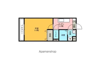 パークパレス筑後Ⅰ【205号室】の間取り