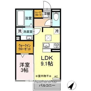 エイムⅡ【1階】の間取り