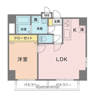 リベルテ押上【6階】の間取り