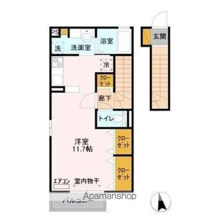 ウィット八柱【2階】の間取り