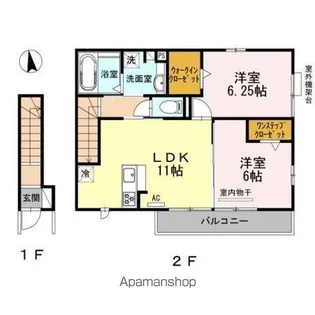 シュエットII【2階】の間取り