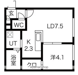 プリオール千歳【3階】の間取り
