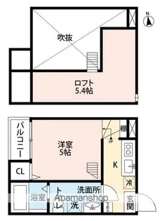 KAHALE八千代B【2階】の間取り