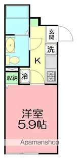 ダイヤモンドテラス藤沢本町B【1階】の間取り
