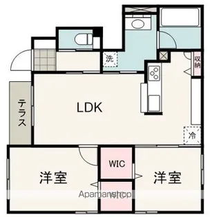 グランメゾン草薙【101号室】の間取り