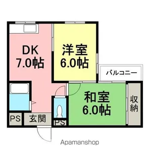 サンパレス21新明【404号室】の間取り
