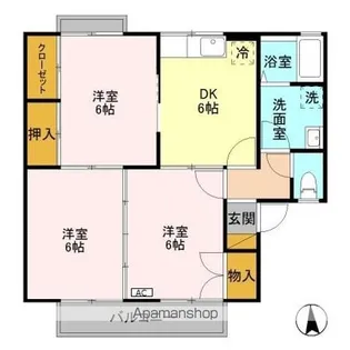 ライブタウン平林 B【1階】の間取り